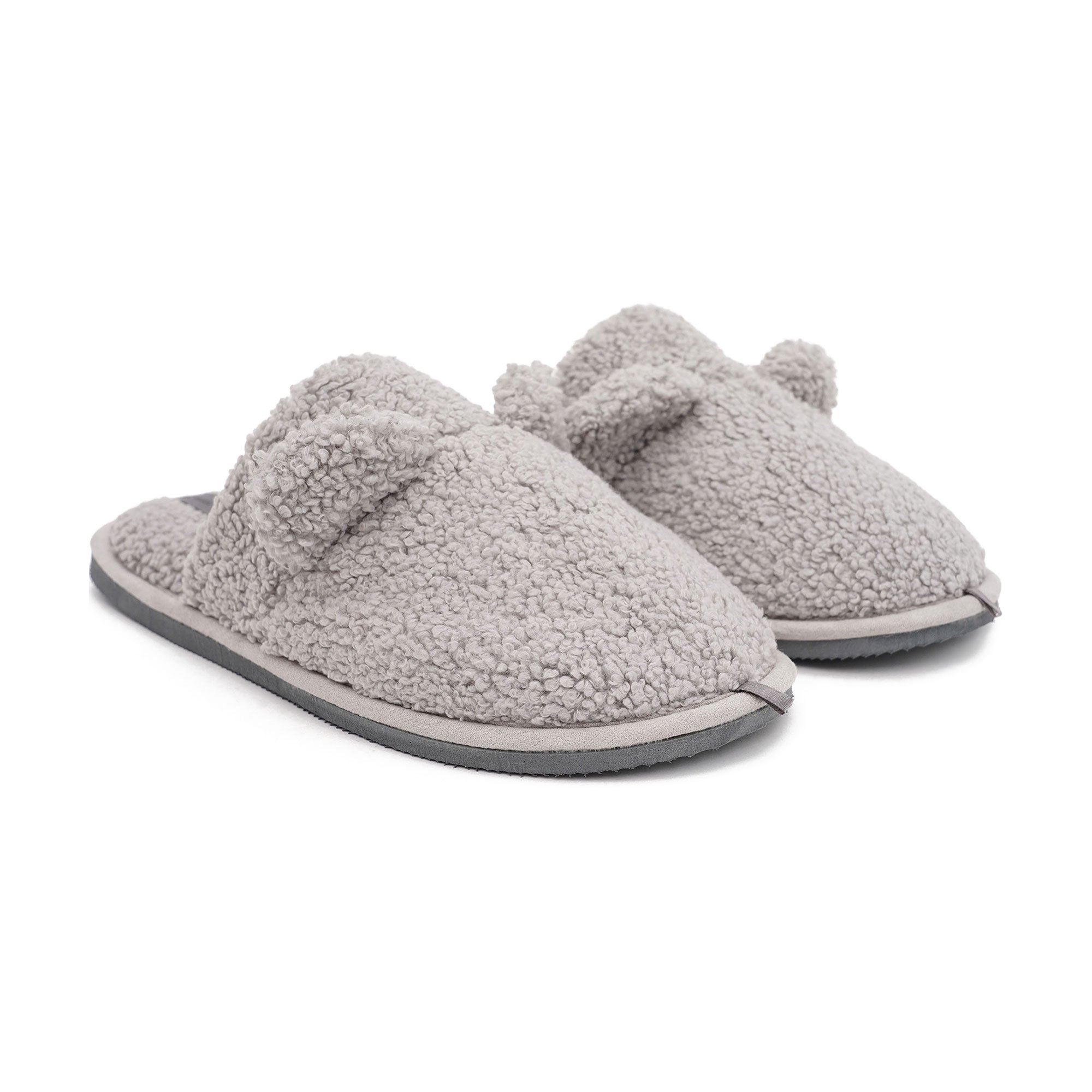 

Чоловічі домашні капці Twins Teddy закриті, хутряні, сірі, розмір 42-43