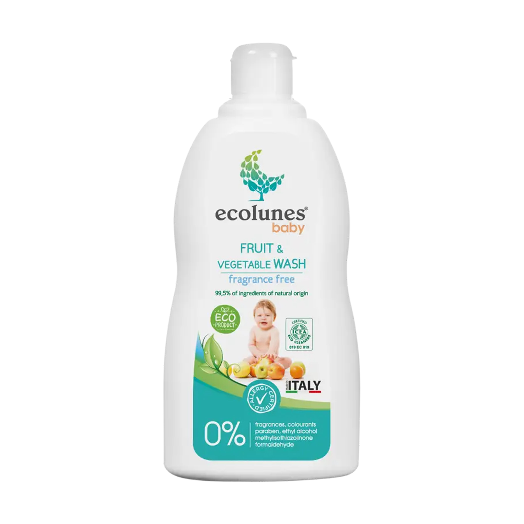 

Органічний засіб для миття фруктів та овочей Ecolunes Baby Fruit & Vegetable Wash, 500 мл