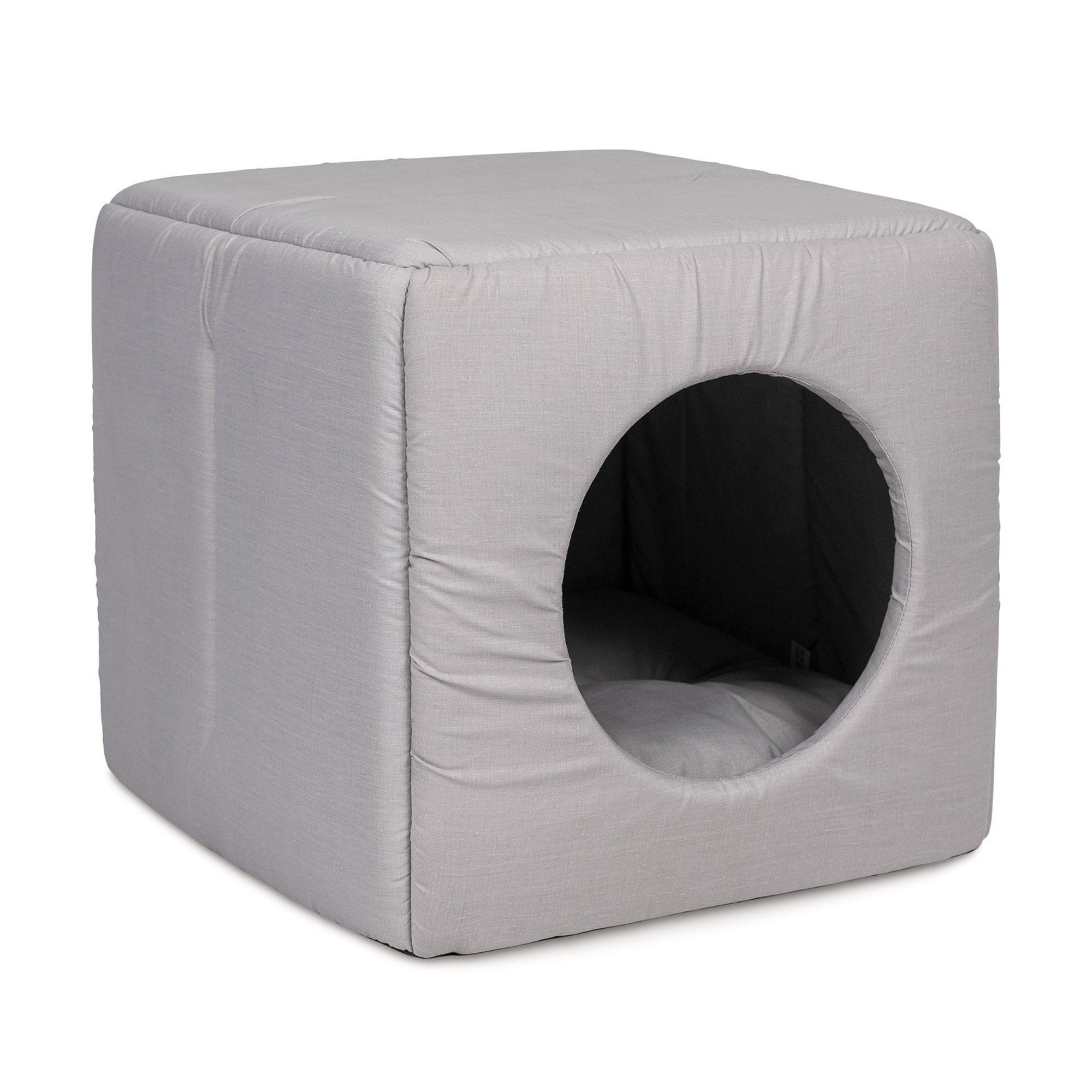 

Будинок-лежак для собак та кішок Природа Cube, сірий, 40*40*37 см (PR241888)
