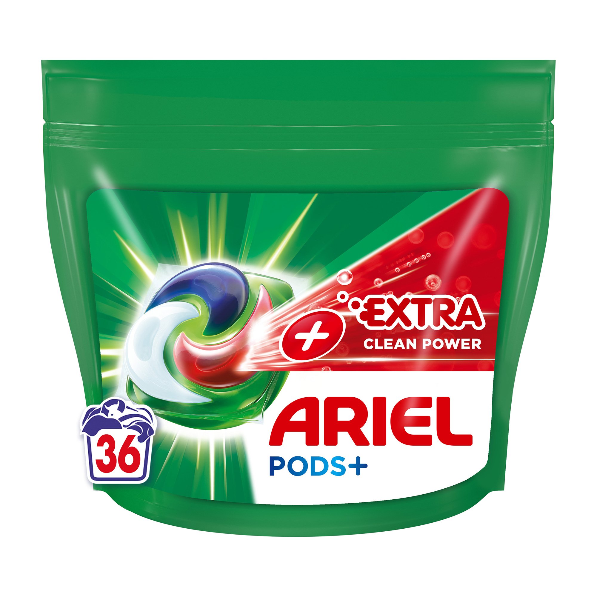 

Капсули для прання Ariel Pods+ Extra Clean Power Сила екстраочищення, 36 циклів прання, 36 шт