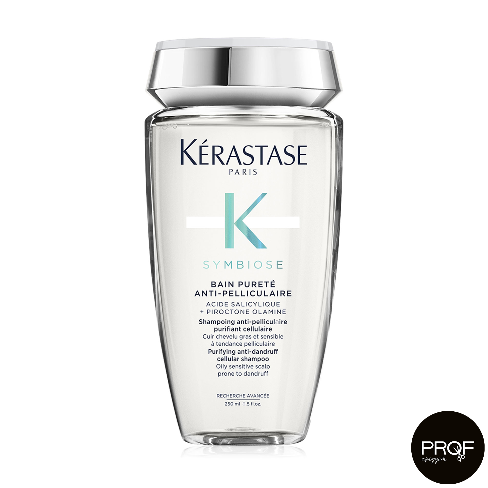 

Шампунь-ванна Kerastase Symbiose Bain Purete Anti-Pelliculaire проти лупи, для чутливої ​​шкіри голови, схильної до жирності, 250 мл