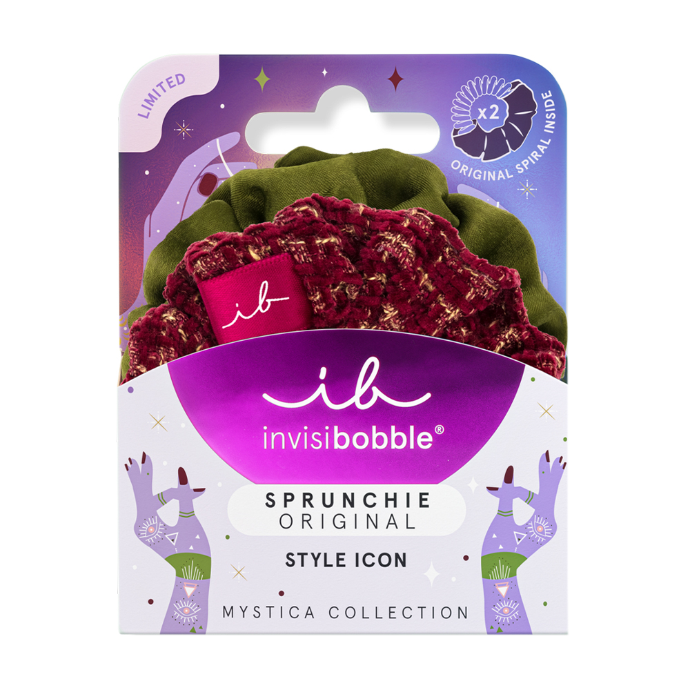 

Резинка-браслет для волосся Invisibobble Sprunchie Original Mystica Merry For Love, 2 шт