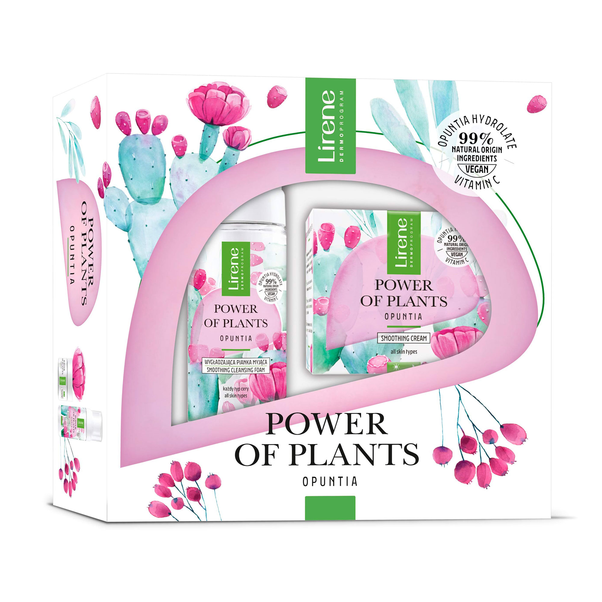 

Уцінка! Набір для обличчя Lirene Power of Plants Opuntia (крем, 50 мл + пінка для вмивання, 200 мл)
