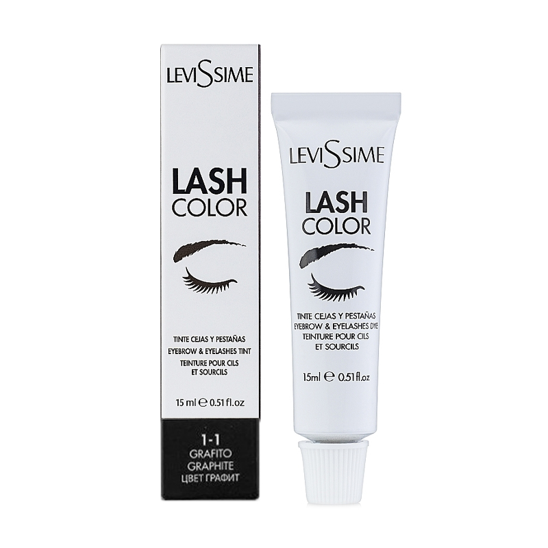 

Фарба для брів та вій LeviSsime Lash Color 1-1 Graphite, 15 мл