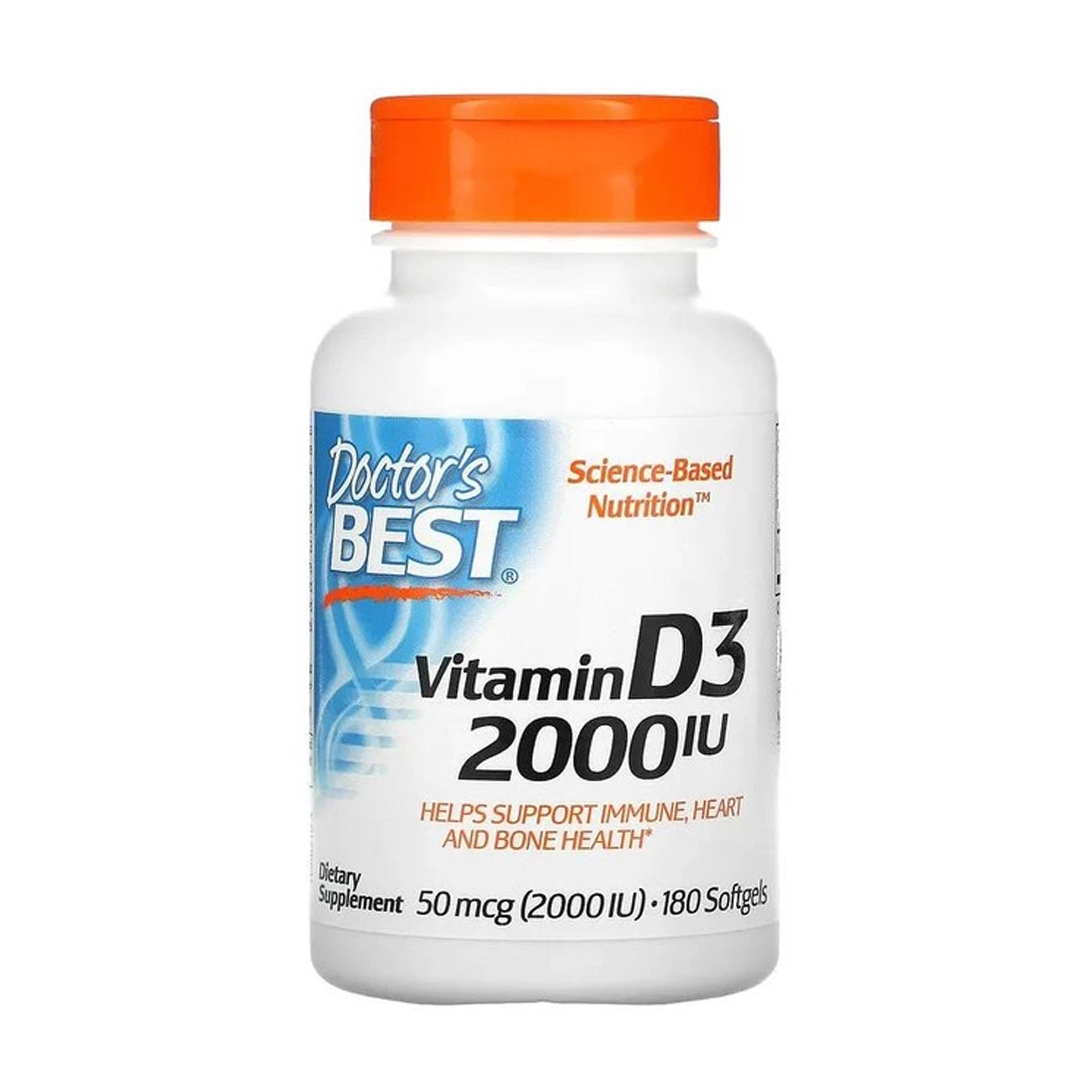 

Вітамін Д3 Doctor's Best Vitamin D3, 2000 МО, 180 гелевих капсул