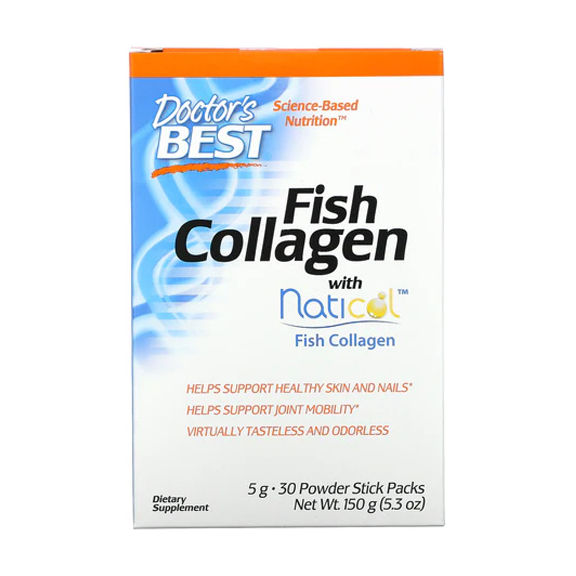

Рибний колаген Doctor's Best Fish Collagen в стіках, 30 шт