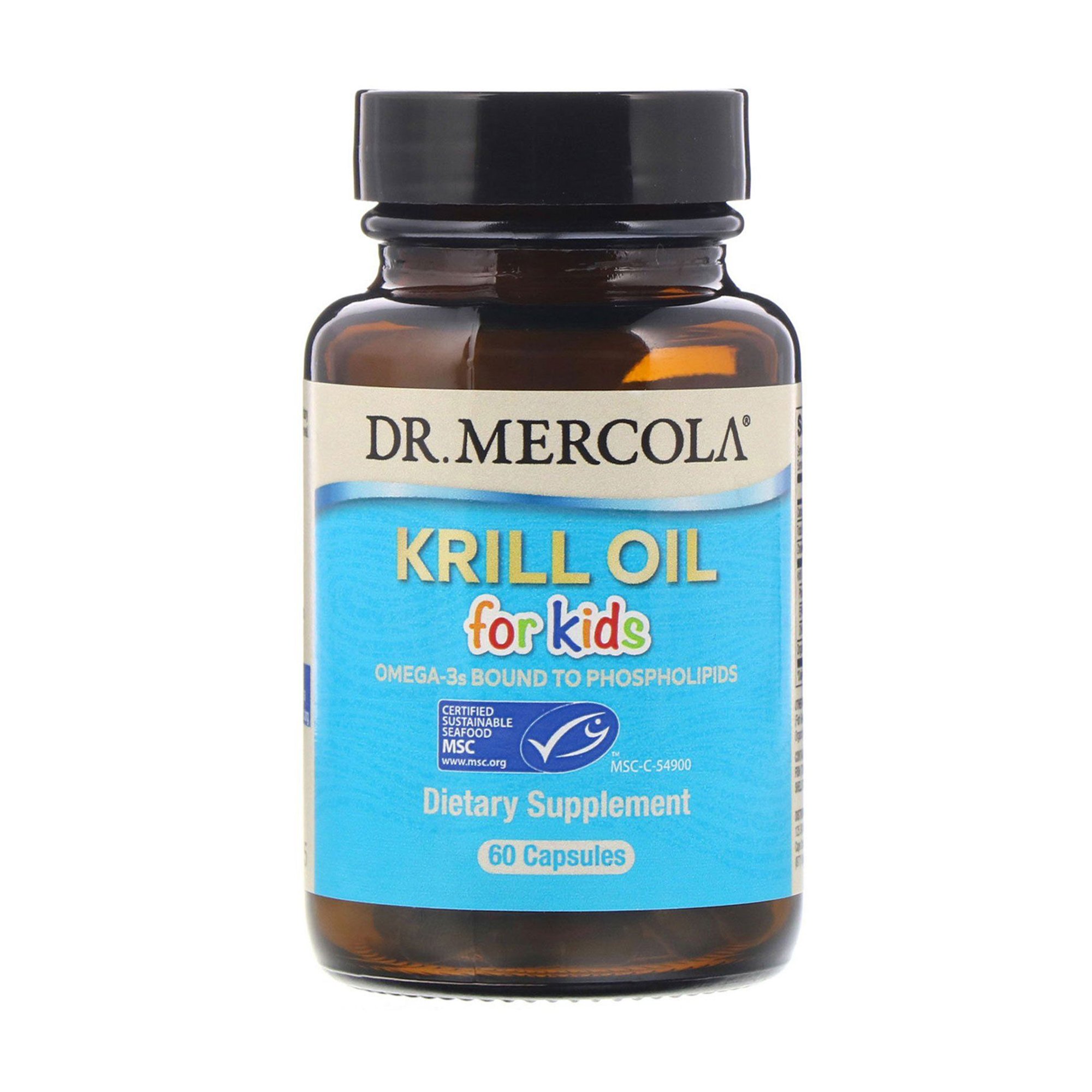 

Олія криля для дітей Dr. Mercola Krill Oil for Kids, 60 капсул