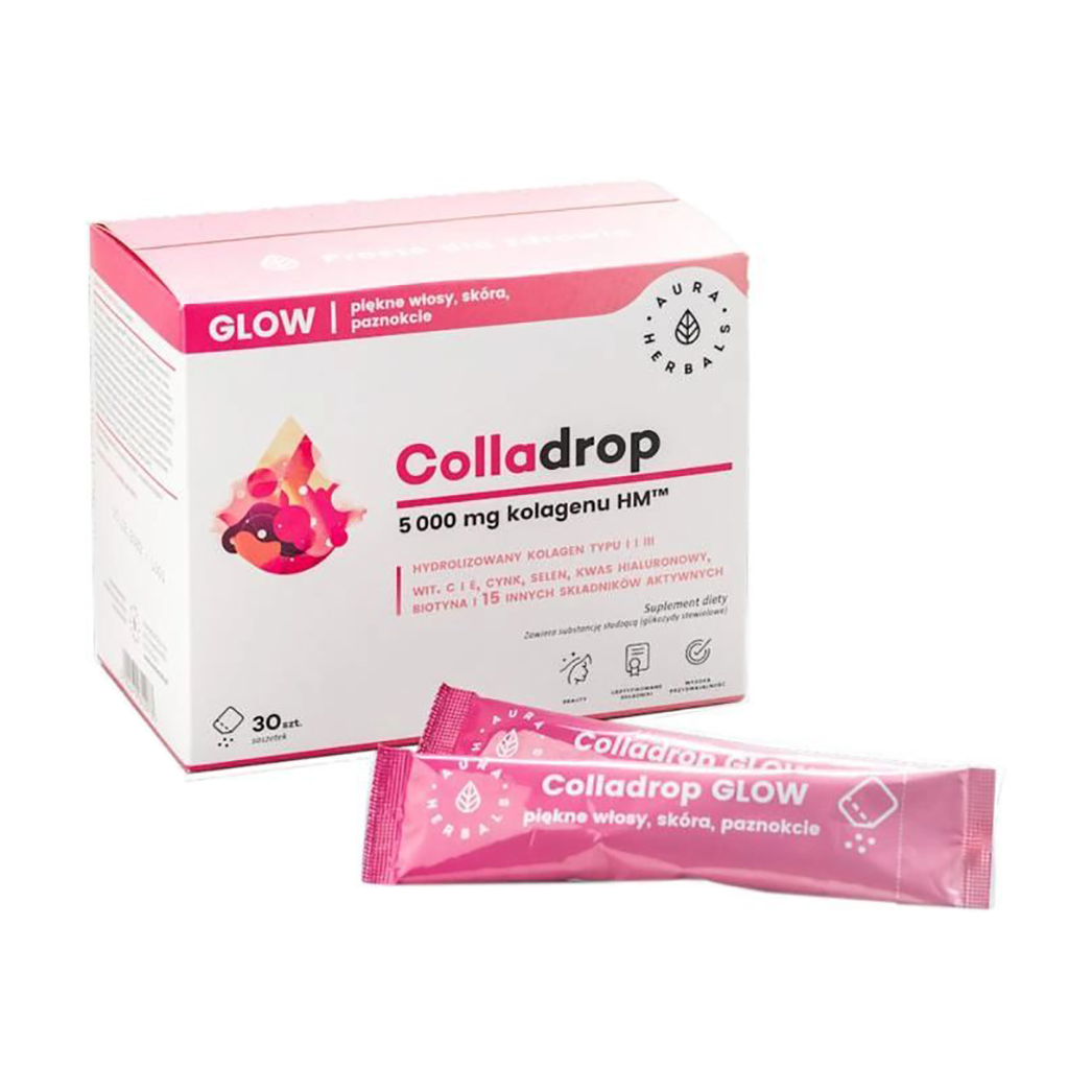

Уцінка! Колаген Aura Herbals Colladrop Glow 5000 мг, в порошку, 30 шт
