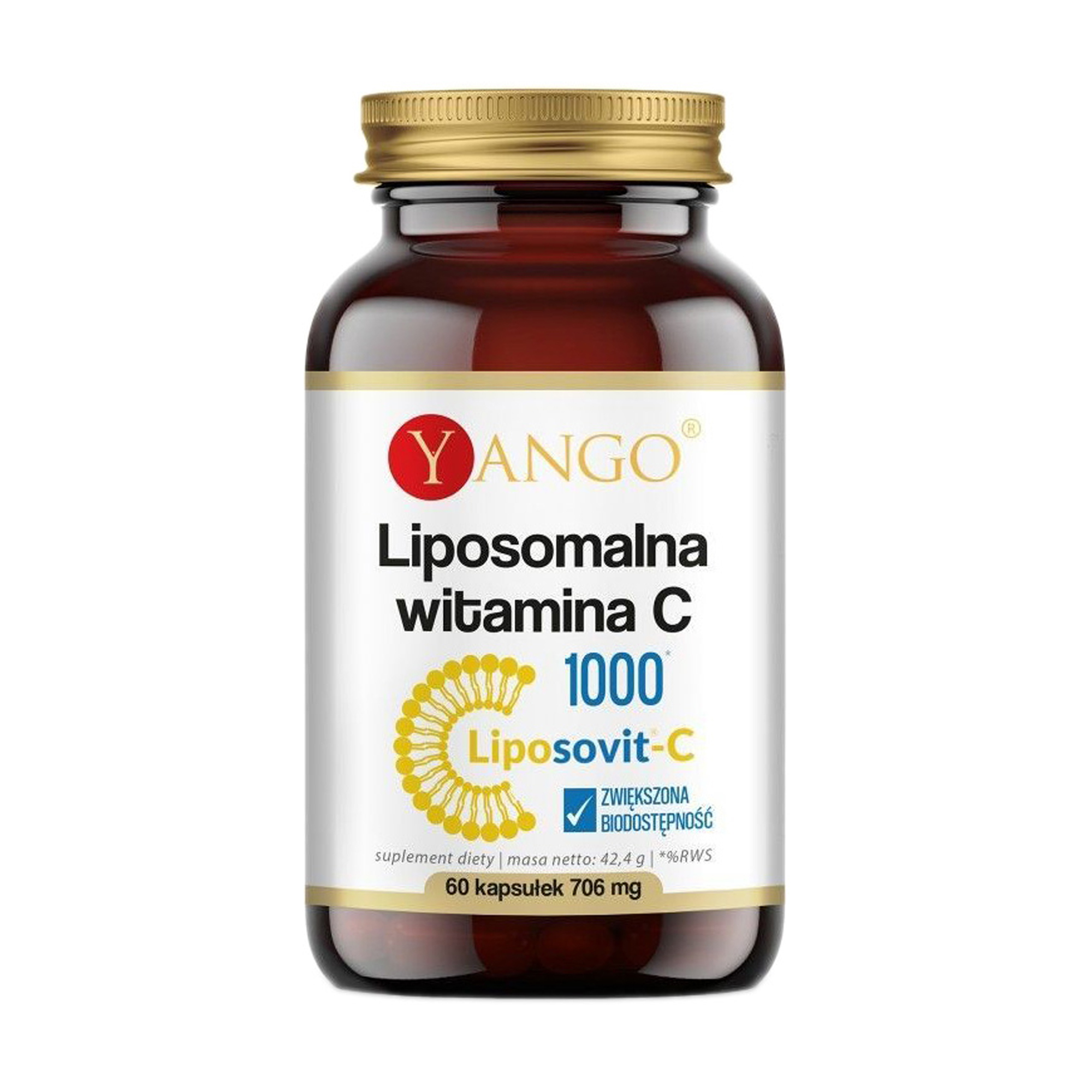 

Ліпосомальний вітамін C Yango Liposomal Vitamin C 706 мг, 60 капсул
