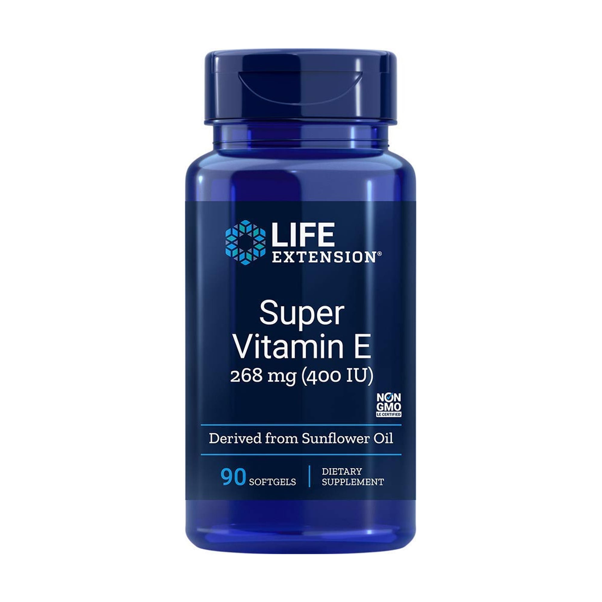 

Bітaмін E Life Extension Super Vitamin E, 268 мг 400 МО, 90 желатинових капсул