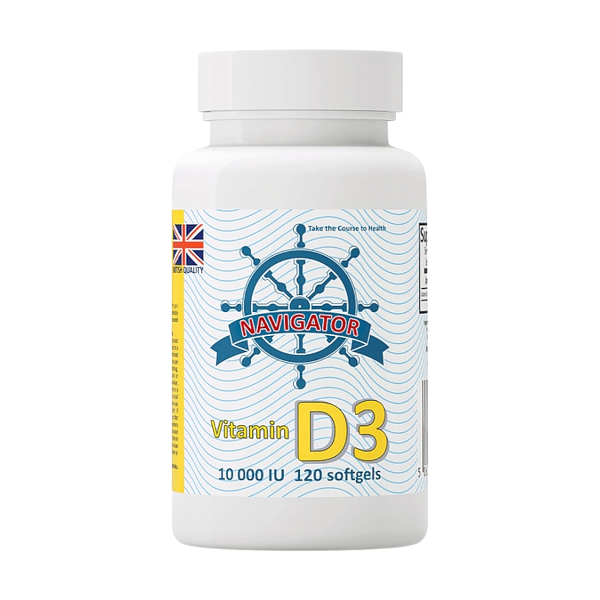 

Вітамін Д3 Navigator Vitamin D3 10000 МО, 120 желатинових капсул