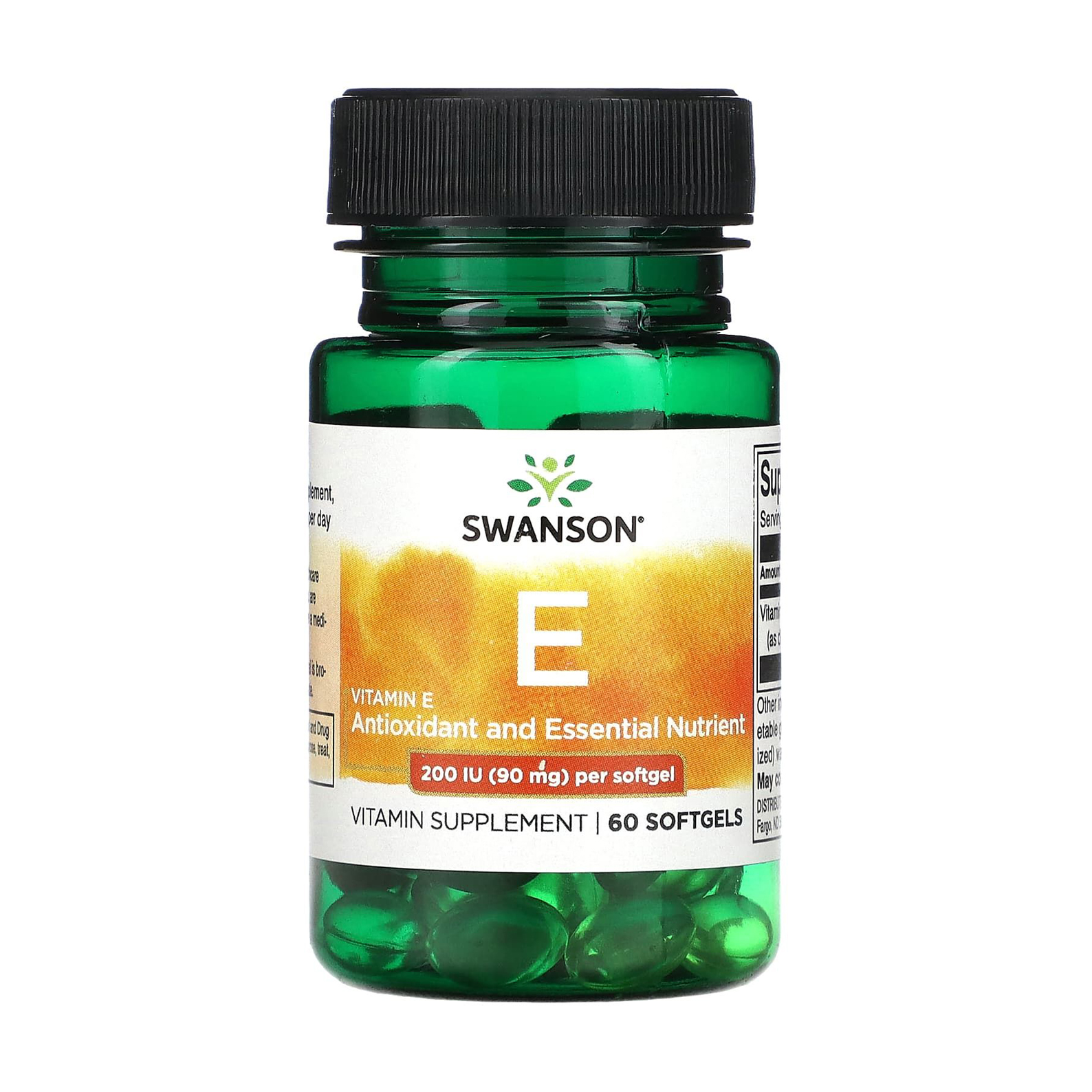 

Вітамін E Swanson Vitamin E, 200 МО, 60 гелевих капсул