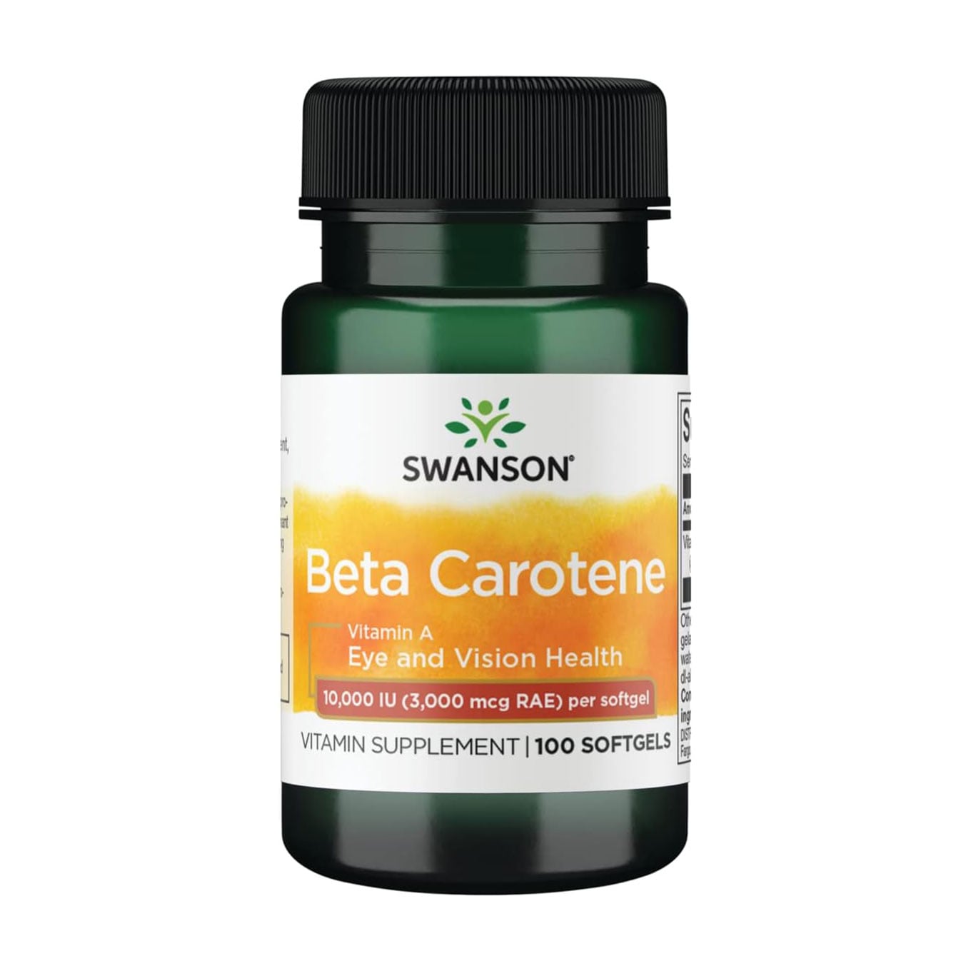 

Бета-каротин Вітамін А Swanson Beta Carotene Vitamin A, 10000 МО, 100 гелевих капсул