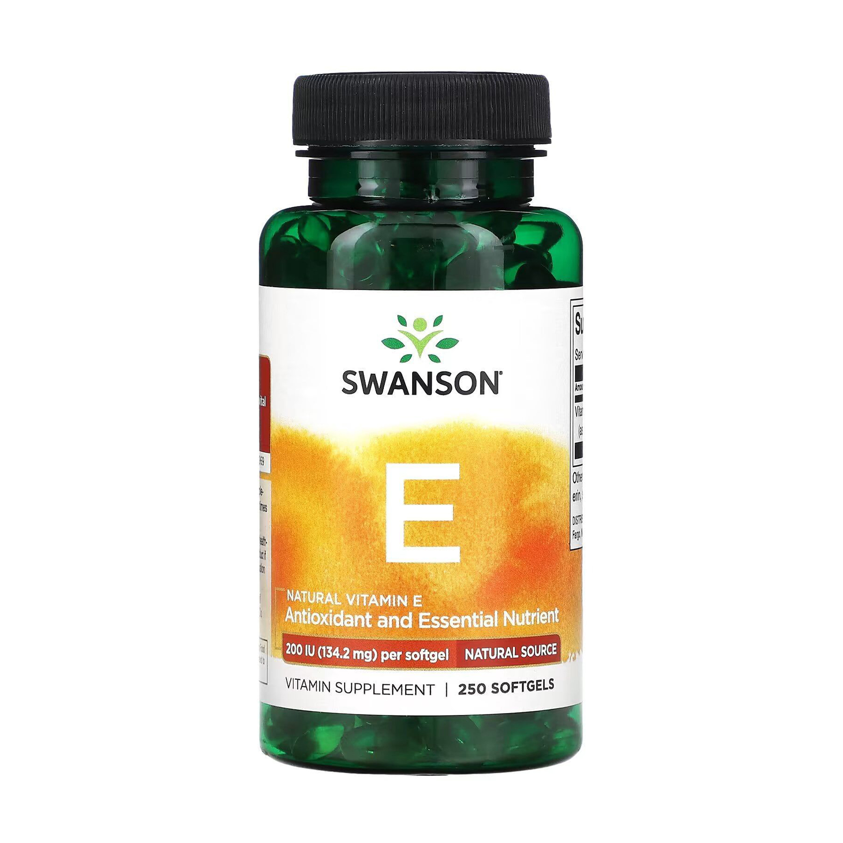 

Вітамін E Swanson Natural Vitamin E, 200 МО, 250 гелевих капсул