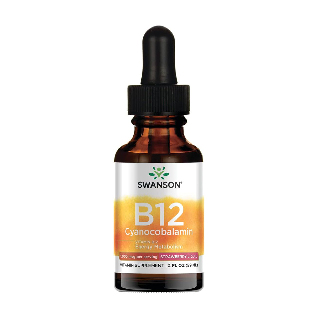 

Вітамін В12 Swanson Vitamin B12 в рідині, 59 мл