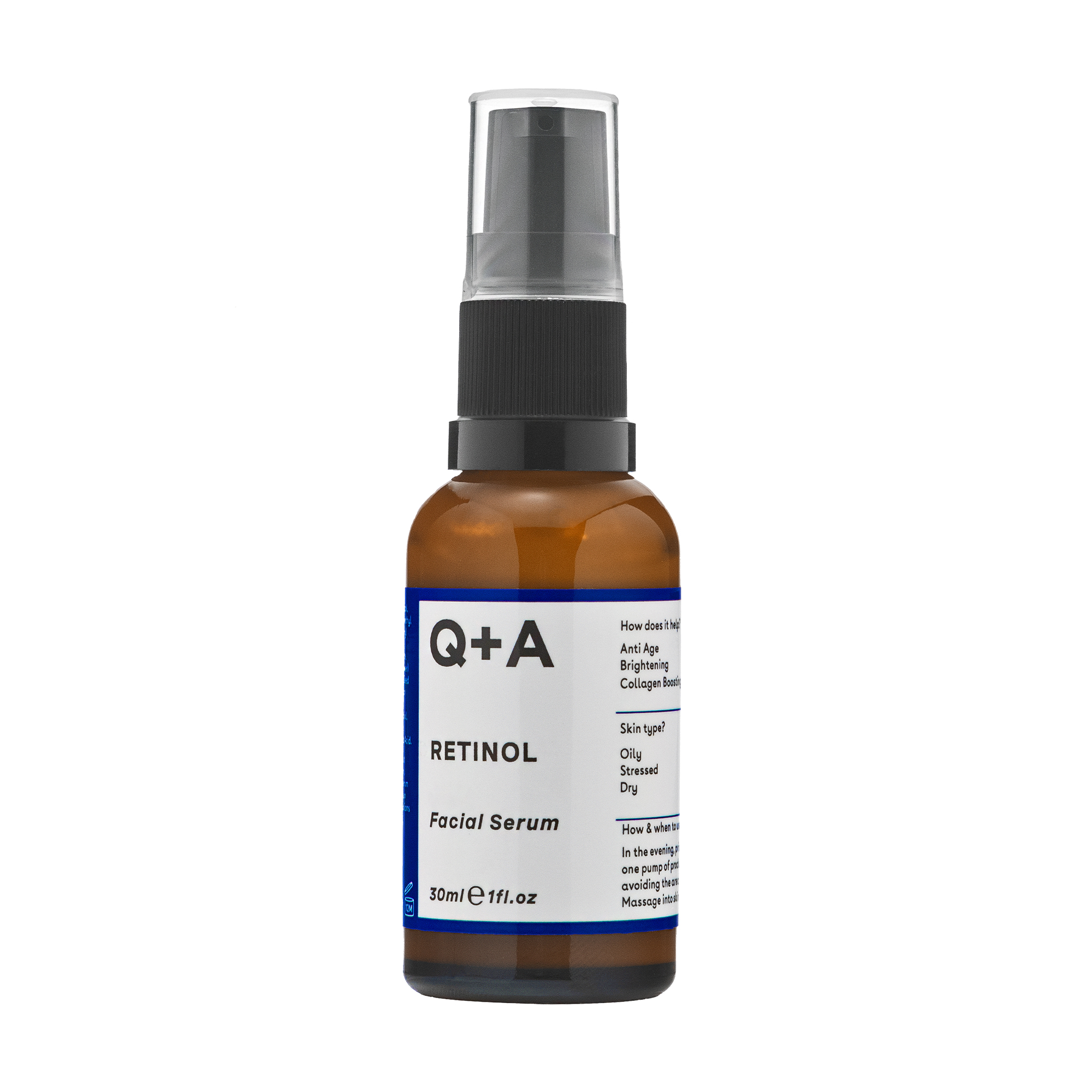 

Уцінка! Сироватка для обличчя Q+A Retinol Facial Serum з ретинолом, 30 мл