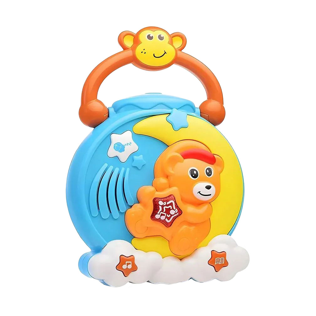 

Нічник з проектором YG Toys Ведмедик на місяці, музичний, зі світлом, в коробці, від 1 року (35814)