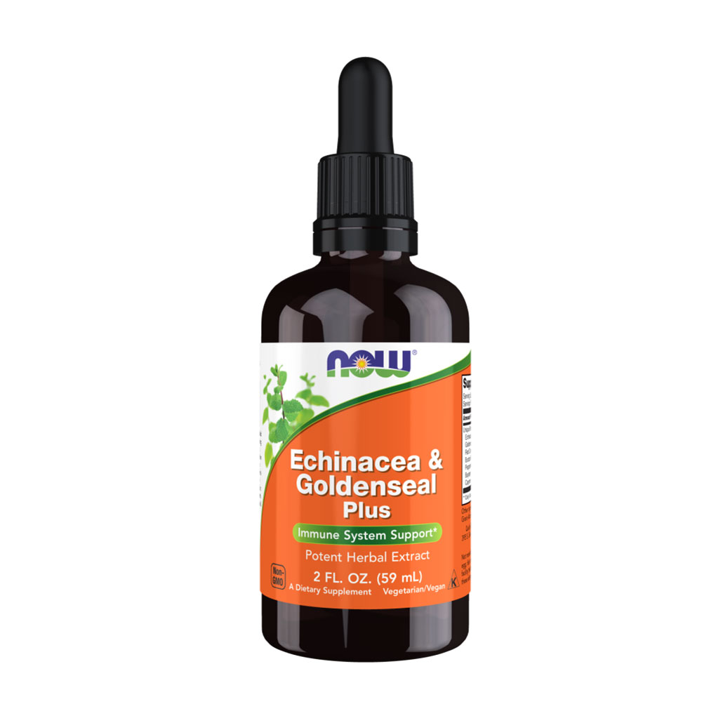 

Ехінацея та гідрастіс плюс NOW Foods Echinacea & Goldenseal Extract, в рідині, 59 мл