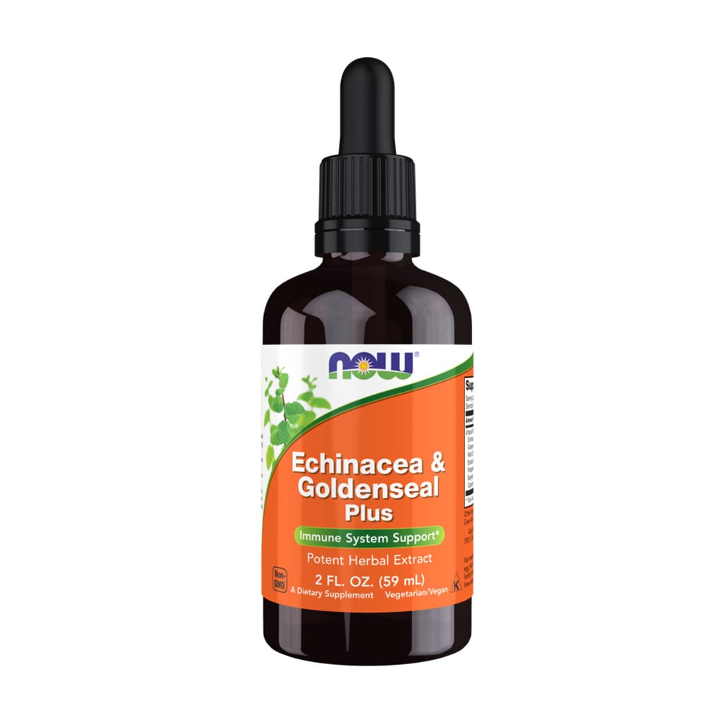 

Ехінацея та гідрастіс плюс NOW Foods Echinacea & Goldenseal Extract, в рідині, 59 мл