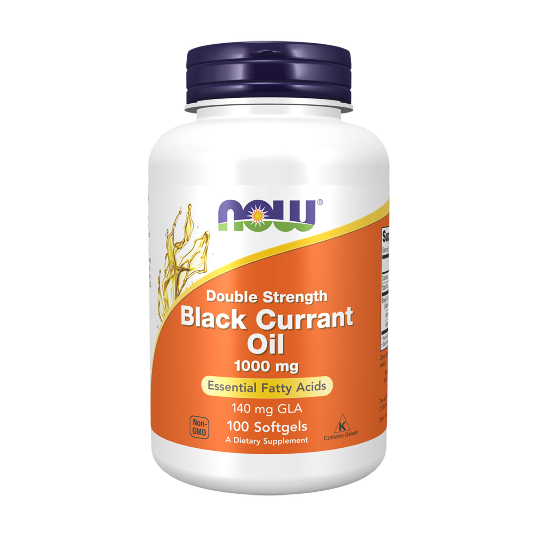 

Олія чорної смородини NOW foods Black Currant Oil 1000 мг, 100 гелевих капсул