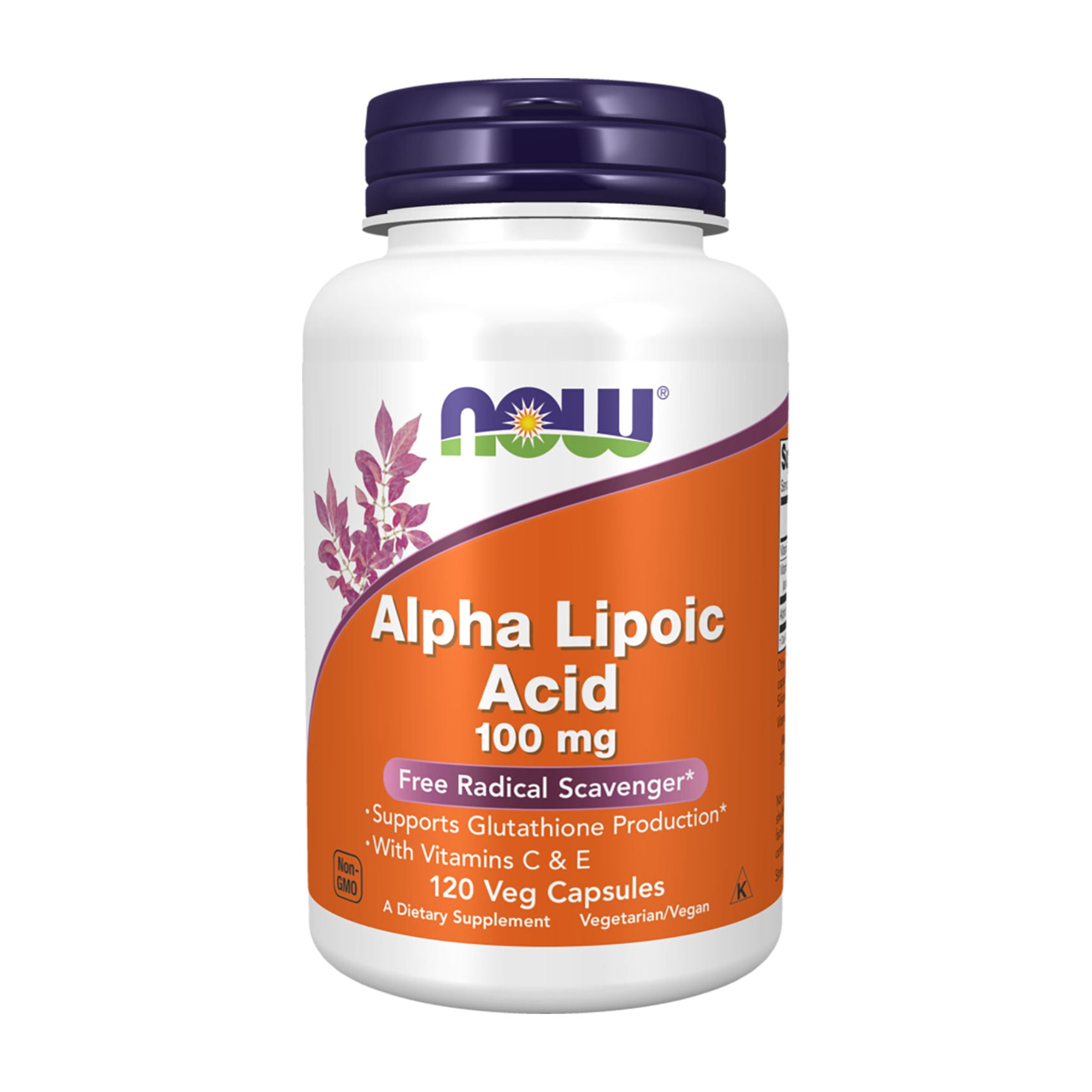 

Альфа-ліпоєва кислота NOW Foods Alpha Lipoic Acid 100 мг, 120 капсул