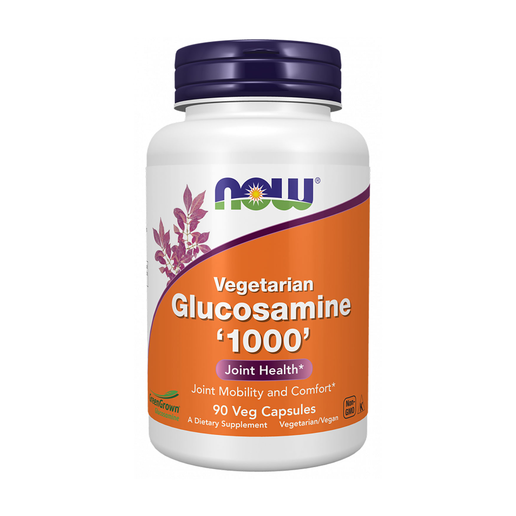 

Глюкозамін вегетаріанський NOW foods Vegetarian Glucosamine 1000 мг, 90 вегетаріанських капсул