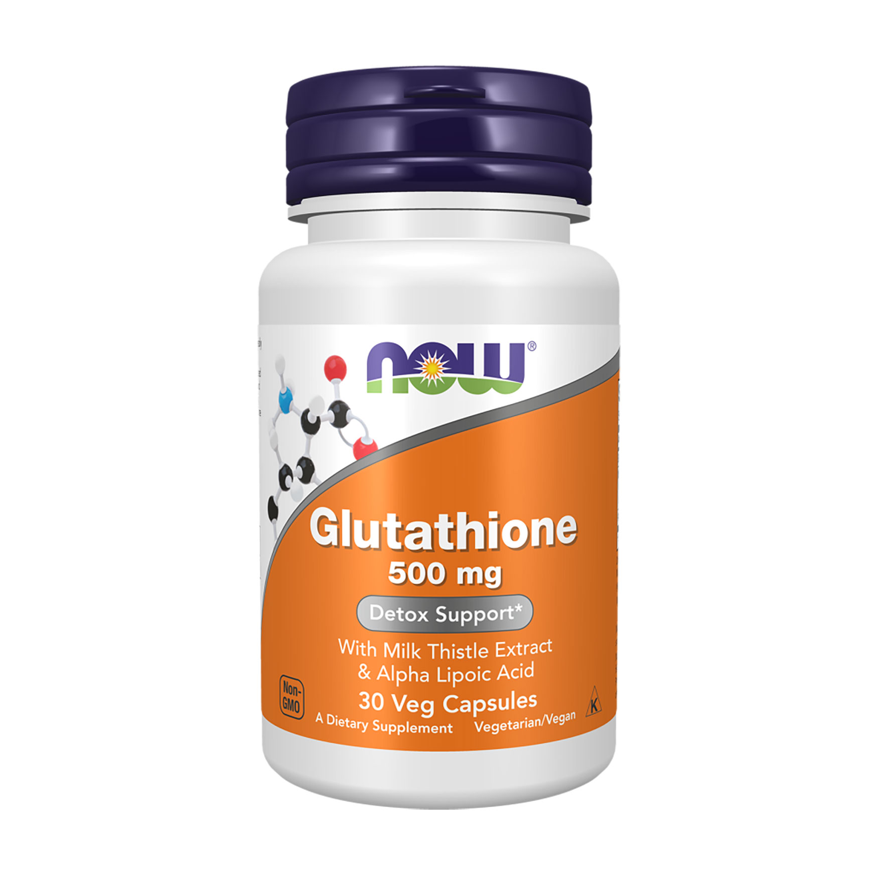 

Глутатіон NOW foods Glutathione 500 мг, 30 капсул