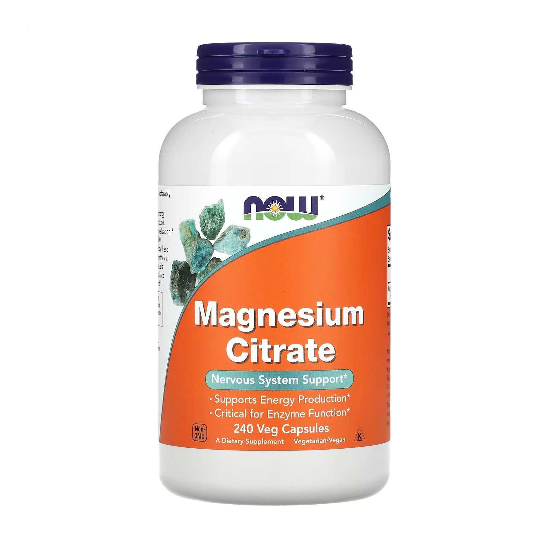 

Цитрат магнію NOW foods Magnesium Citrate, 240 рослинних капсул