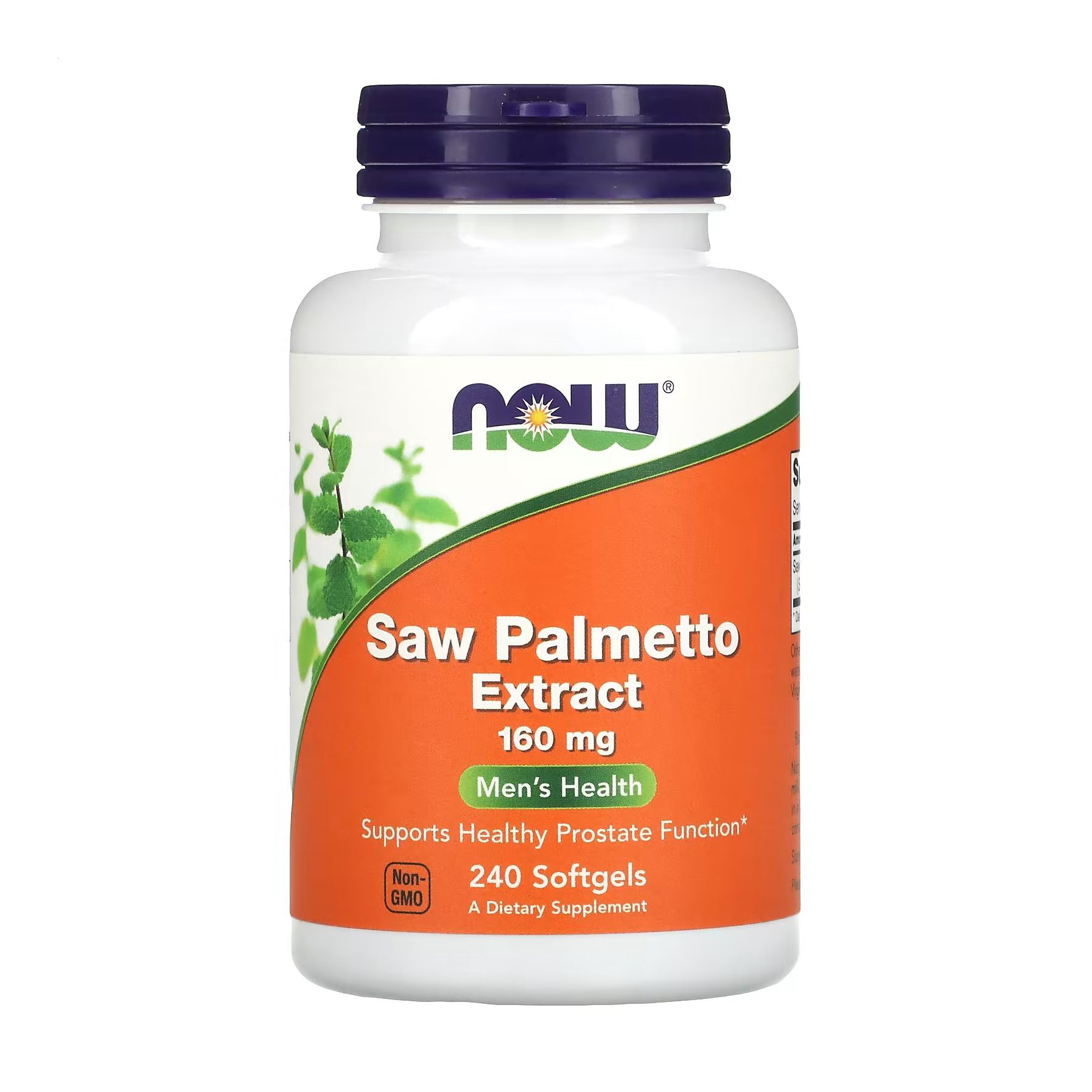 

Уцінка! Екстракт Со Пальметто NOW foods Saw Palmetto Extract 160 мг, 240 капсул