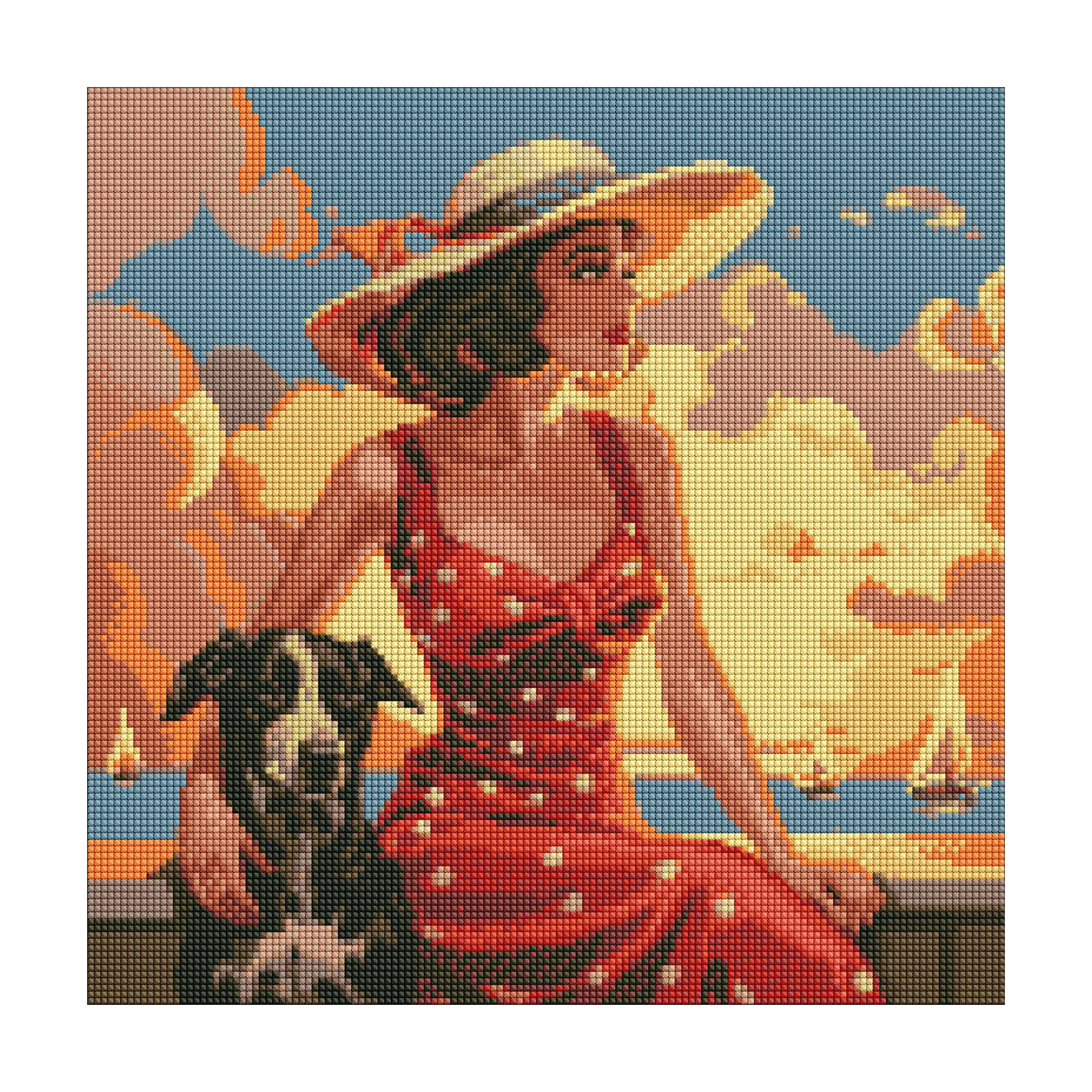 

Уцінка! Алмазна мозаїка Ideyka Атмосфера моря, 40*40 см (AMO7693)