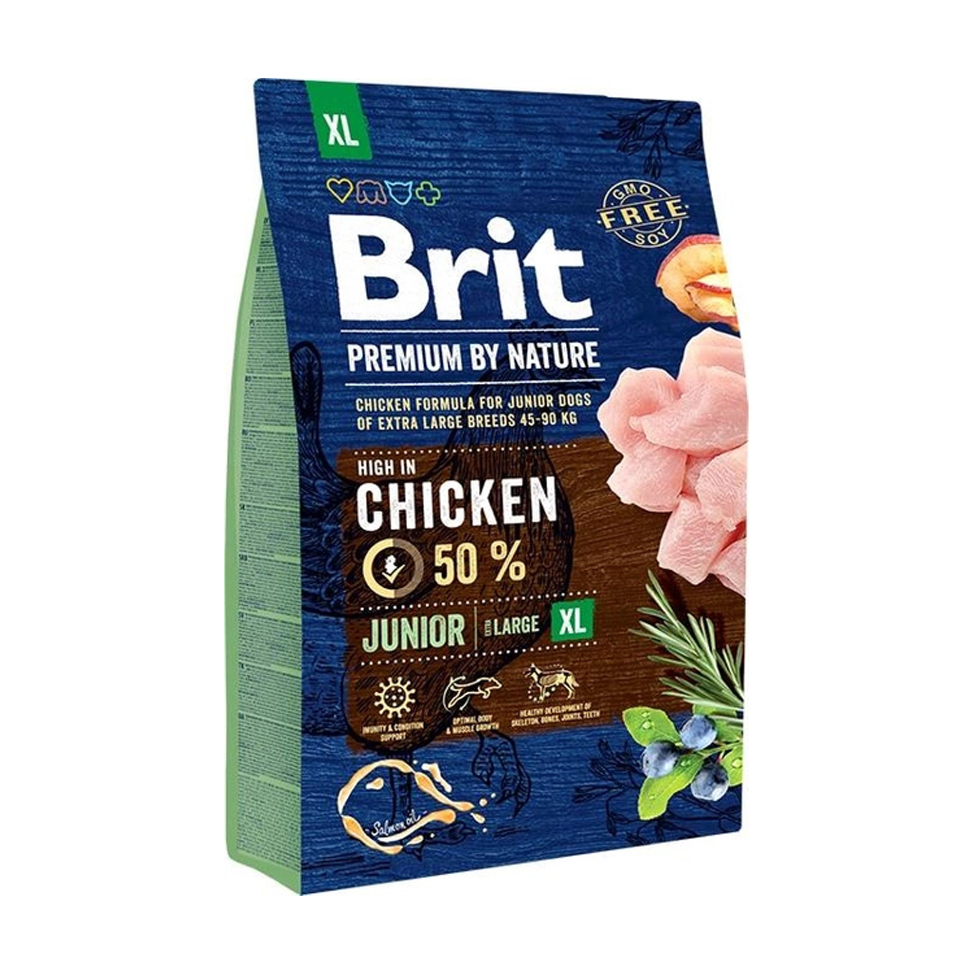 

Уцінка! Сухий корм для цуценят та молодих собак гігантських порід Brit Premium Junior XL зі смаком курки, 3 кг