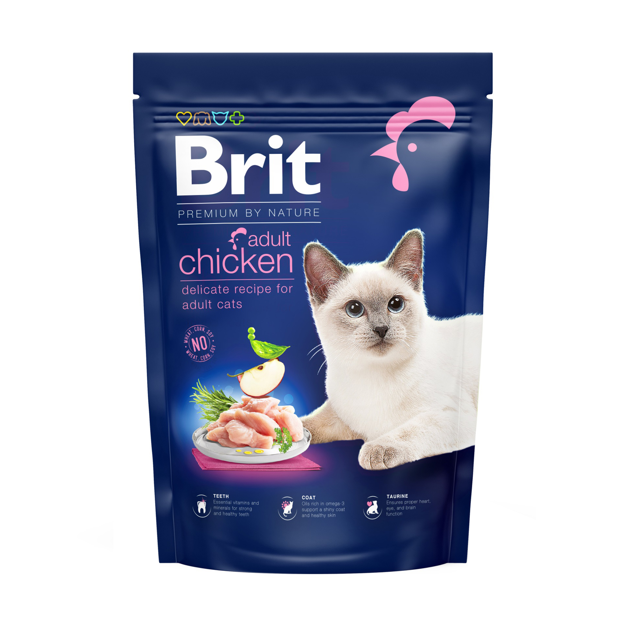 

Сухий корм для кішок Brit Premium by Nature Cat Adult з куркою, 800 г