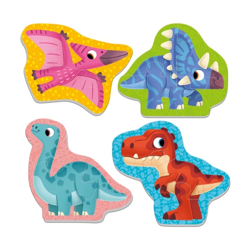 

Розвивальні м'які бебі-пазли Vladi Toys Малюк зможе, Динозаври, 4 пазлові картинки, від 4 років (VT1106-93)