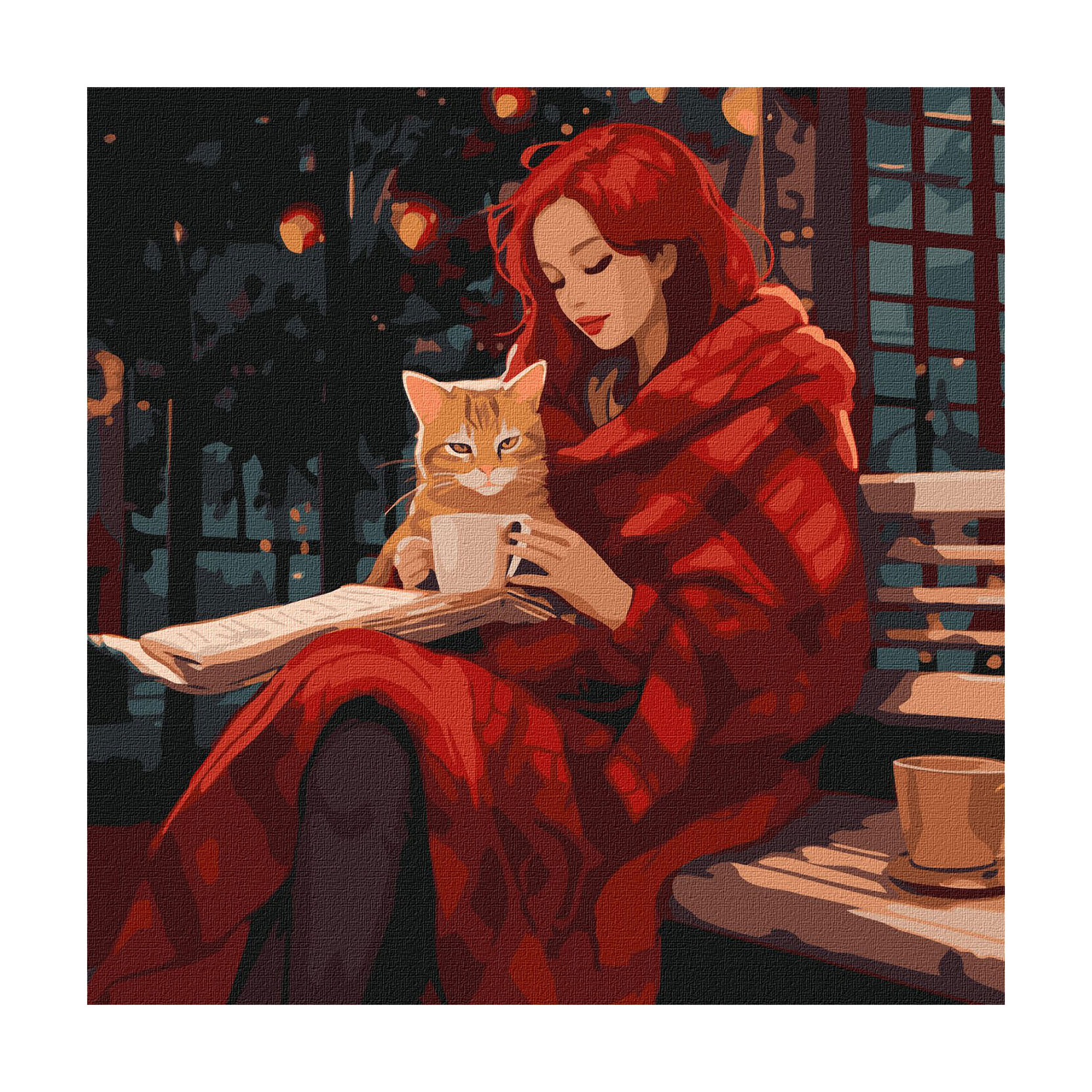 

Картина за номерами Ideyka Нерозлучні друзі, 40*40 см (KHO2543)