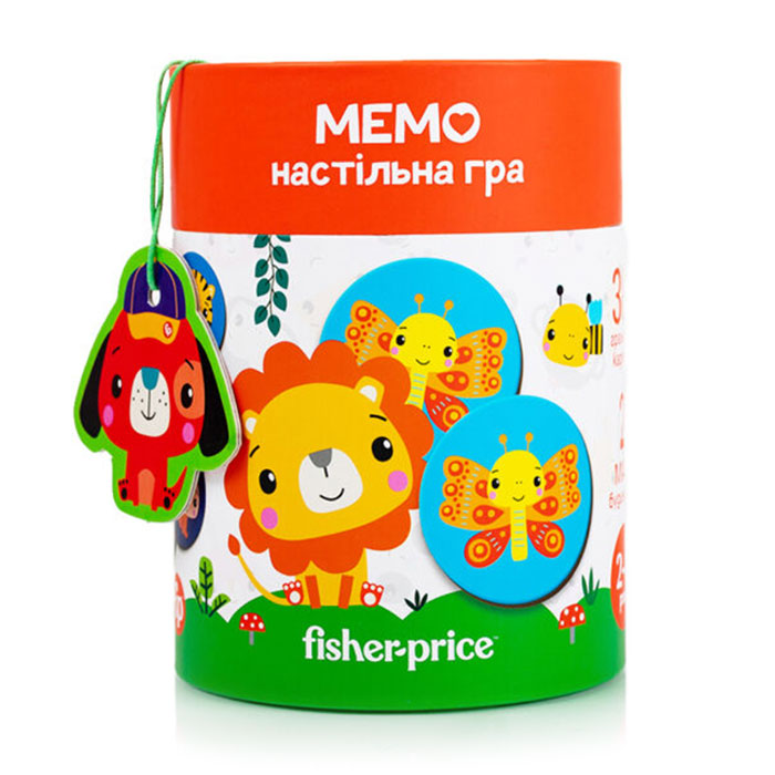 

Настільна гра Vladi Toys Fisher-Price Мемо, в тубусі, українською мовою, від 2 років, 38 деталей (VT2910-04)