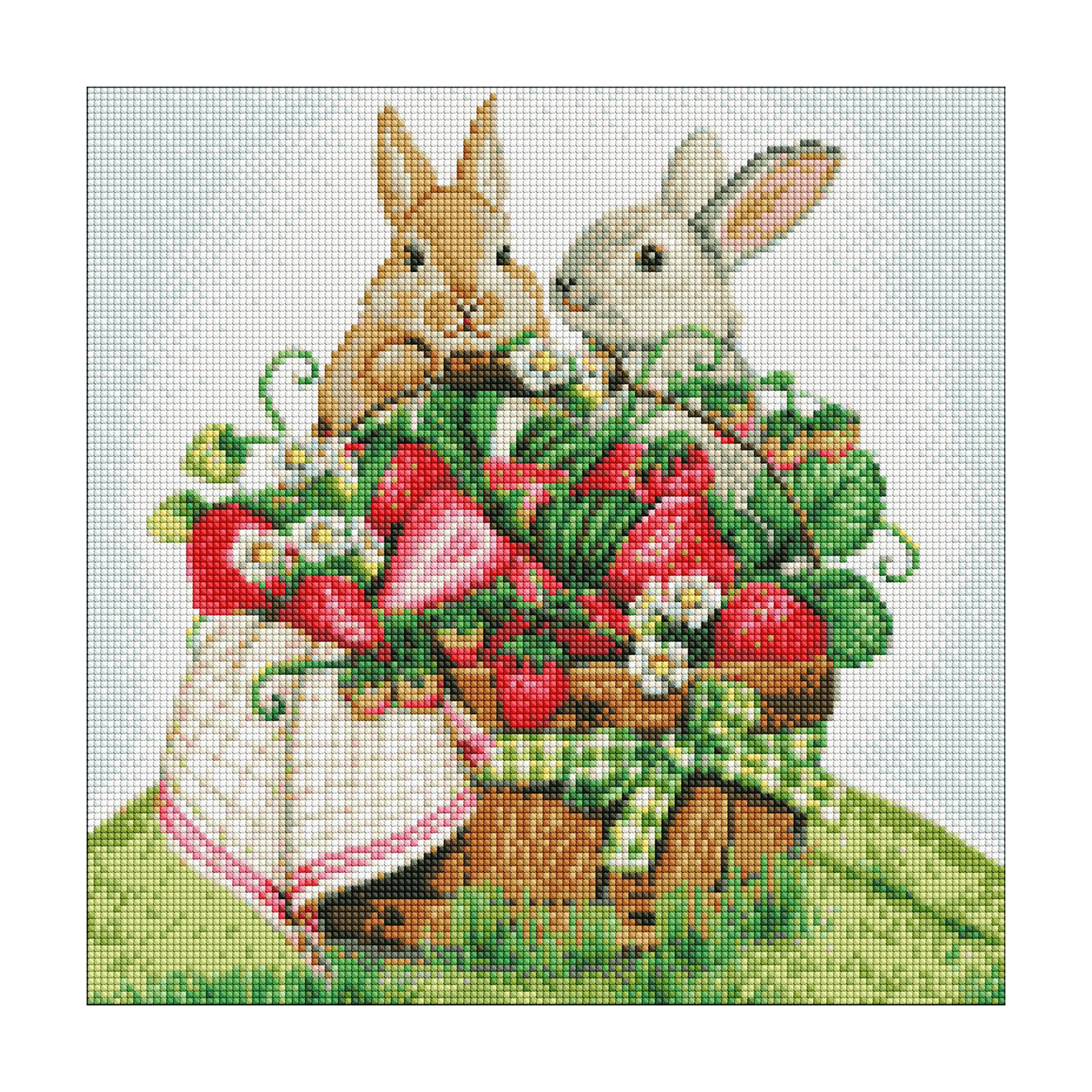 

Алмазна мозаїка Ideyka Кролики на пікніку, 40*40 см (AMO7562)