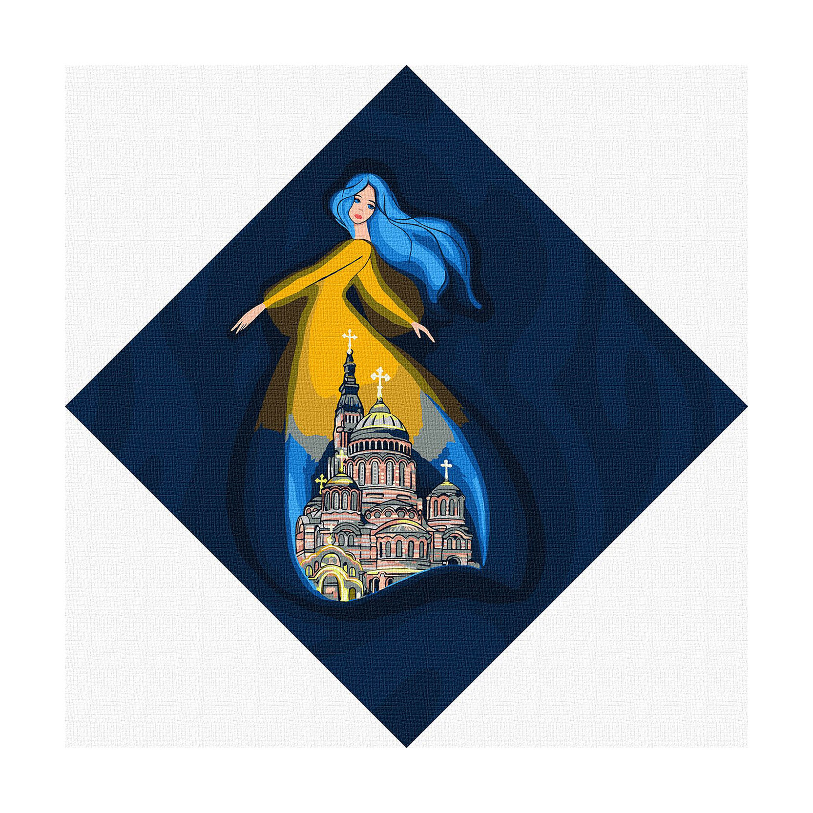 

Картина за номерами Ideyka Берегиня Харкова, 30*30 см (KHO4914)