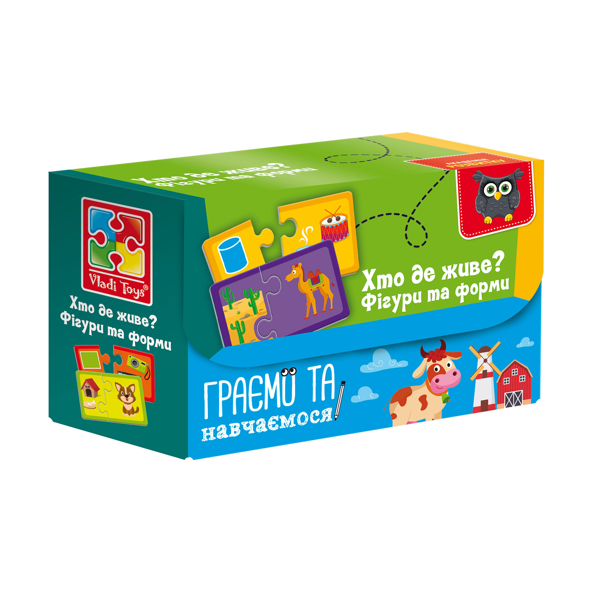 

Пазли Vladi Toys Знайди пару. Хто де живе На що схоже, 23 деталі, від 4 років (VT5003-03)