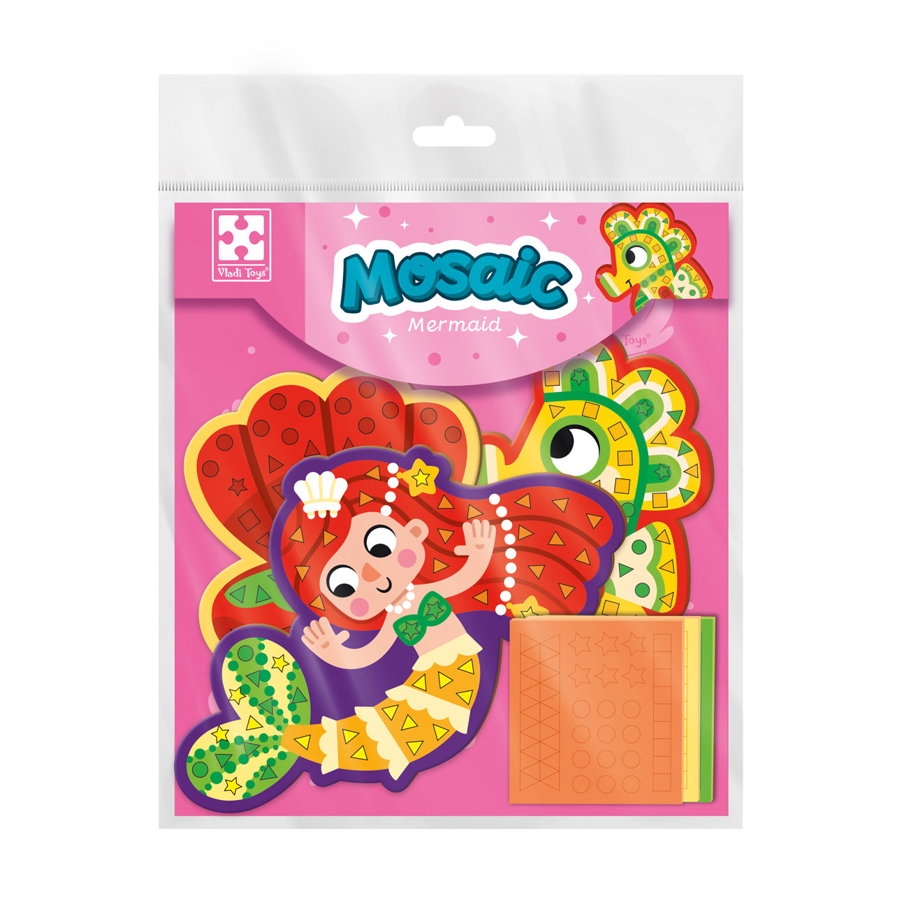 

Набір для творчості Vladi Toys М'яка мозаїка Русалонька, 6 деталей, від 3 років (VT4511-07)