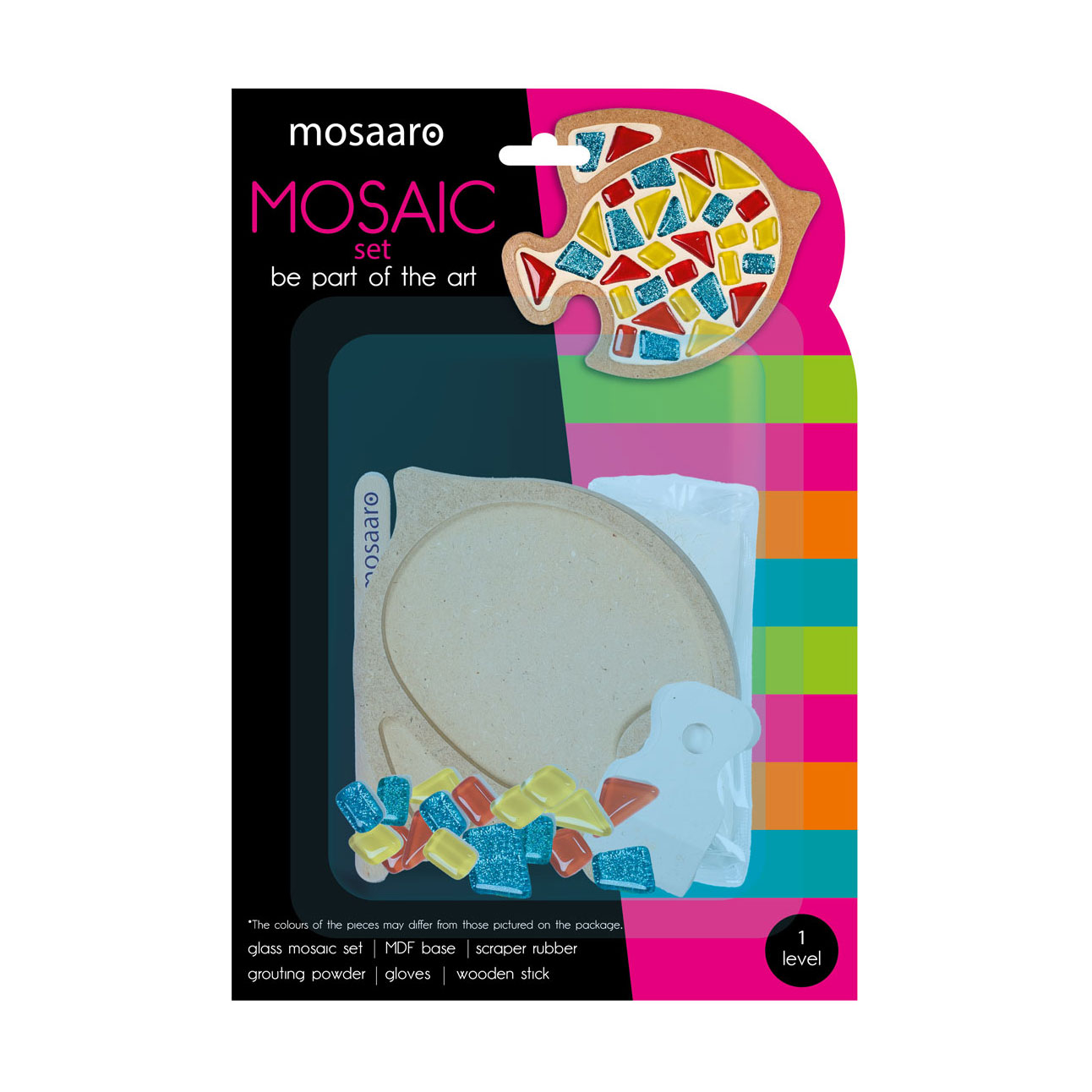 

Набір для творчості Mosaaro Скляна мозаїка Рибки, від 14 років (MA1008)