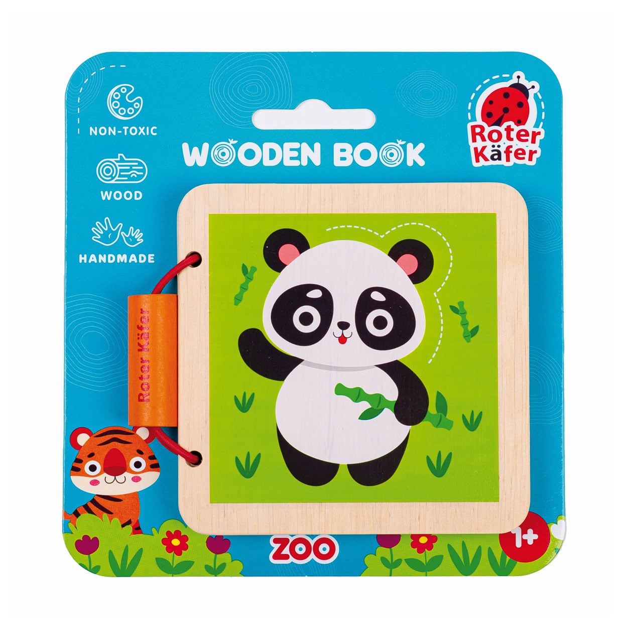 

Дерев'яна книжечка Roter Kafer Зоопарк, від 1 року (RW3030)