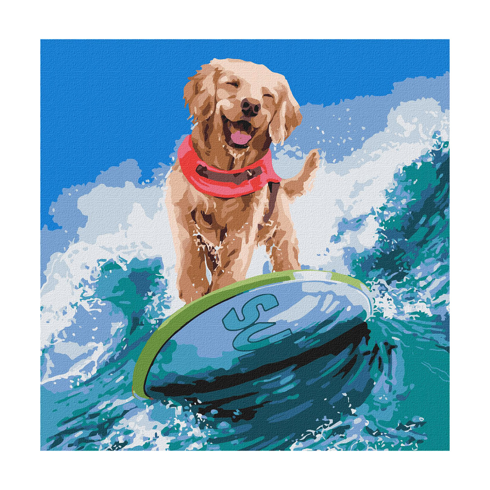 

Уцінка! Картина за номерами Ideyka Морський екстрім, 40*40 см (KHO4468)