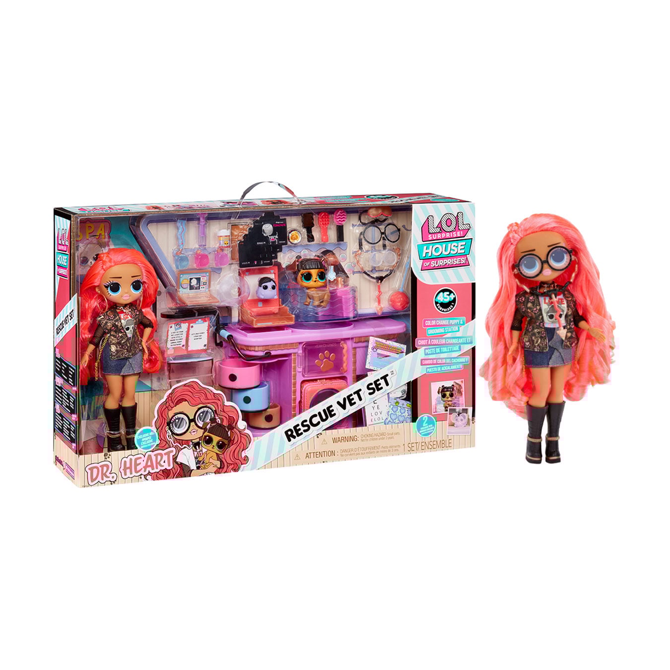 

Уцінка! Дитячий ігровий набір L.O.L. Surprise! Rescue Vet Set з лялькою, від 3 років (591559)