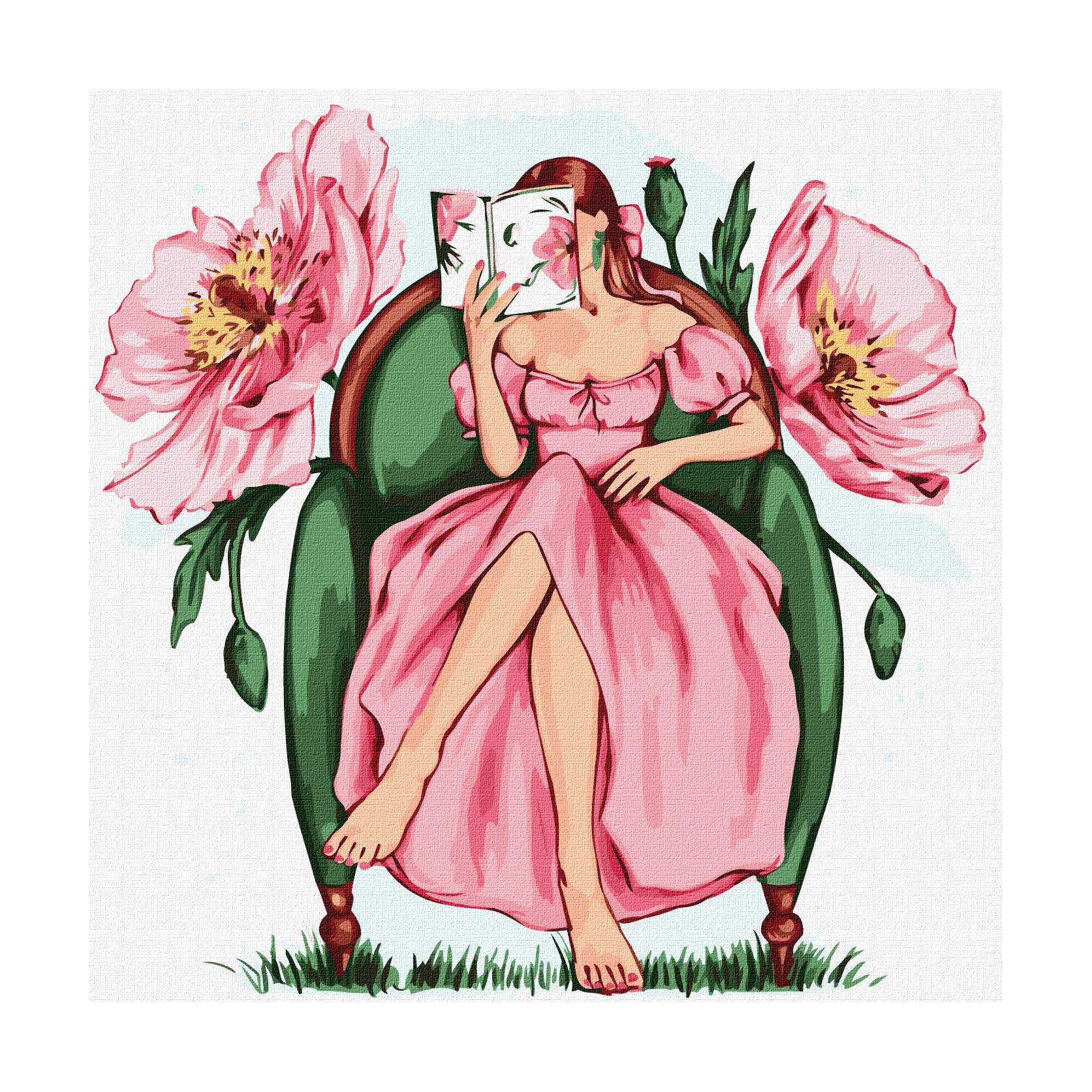 

Картина за номерами Ideyka Квіткова гармонія, 40*40 см (KHO5099)