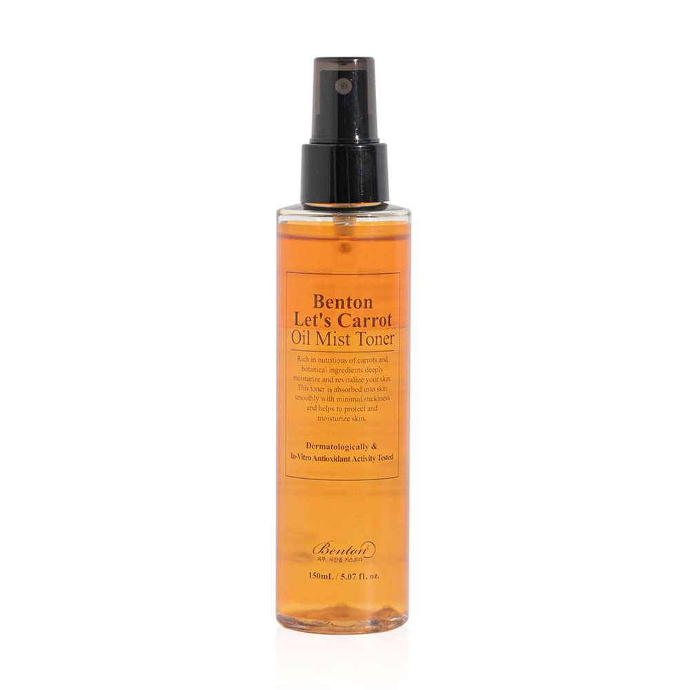 

Уцінка! Двофазний тонер-міст для обличчя Benton Let's Carrot Oil Mist Toner з олією моркви, 150 мл