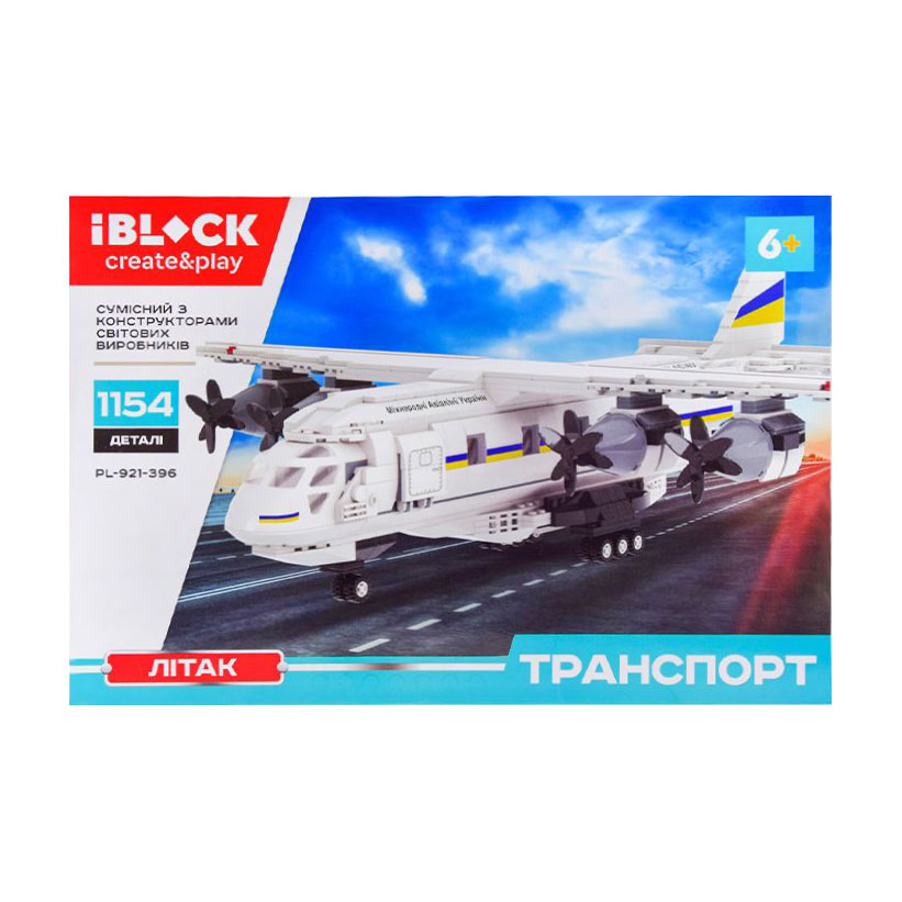 

Конструктор iBlock Create & Play Літак, 1154 деталі, від 6 років (PL-921-396)