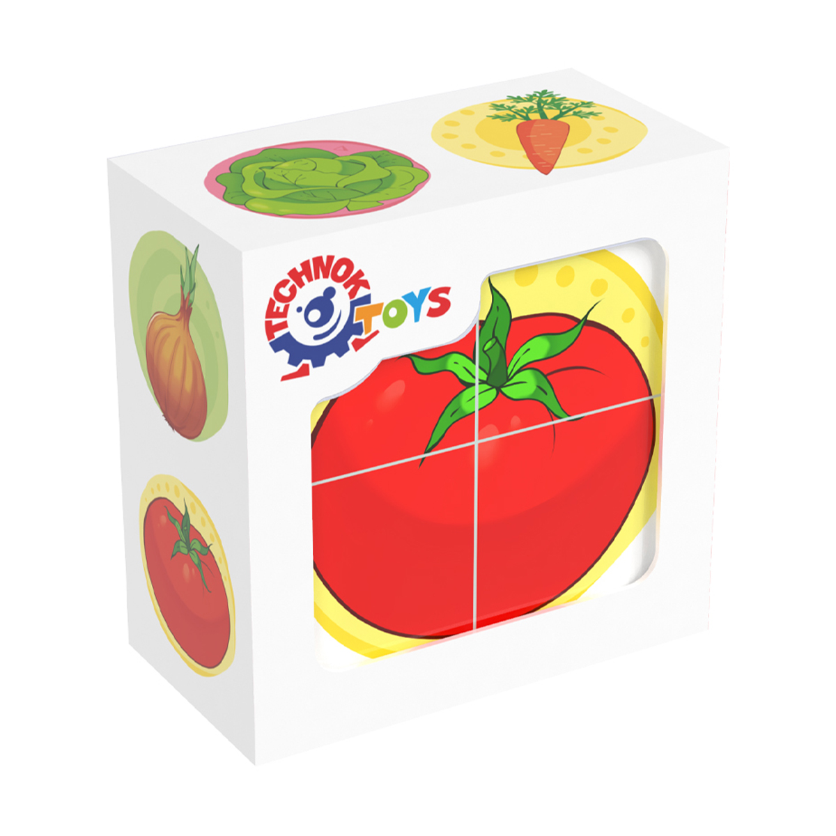 

Кубики TechnoK Овочі, 4 елемента, від 1 року (1349)