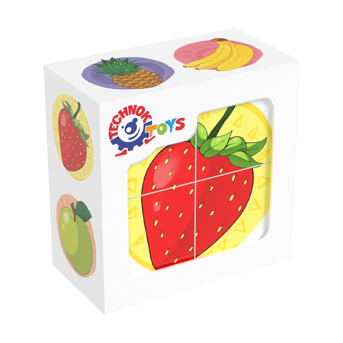 

Кубики TechnoK Фрукти, 4 елемента, від 1 року (1332)