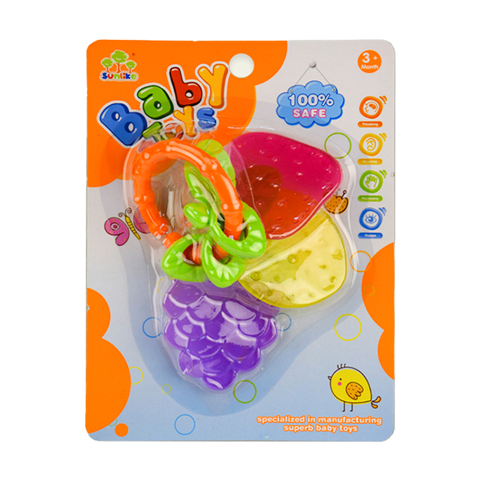 

Дитяча іграшка брязкальце-прорізувач Країна Іграшок Baby Toys, від 3 місяців (SL84801-15A)