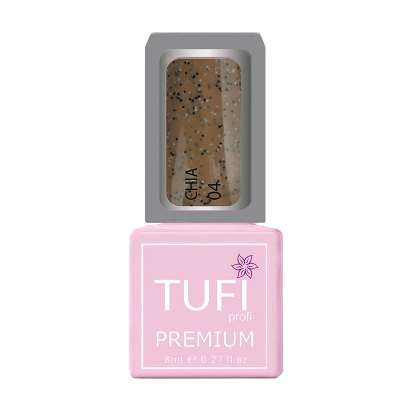 

Уцінка! Гель-лак для нігтів Tufi profi Premium Chia, 04 Пісочне печиво, 8 мл